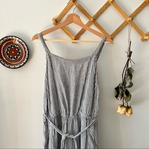Old Navy Linen Blend Striped Jumpsuit - Size L